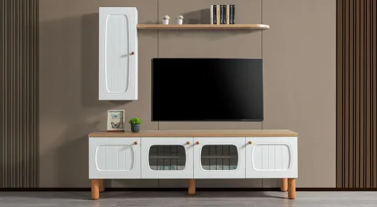 Product img 1, New Bohem Ahşap Ayaklı Tv Ünitesi